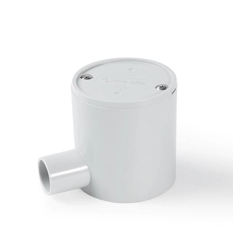 Electrical Conduit Pipe Connector PVC 1 Way Deep Junction Box
