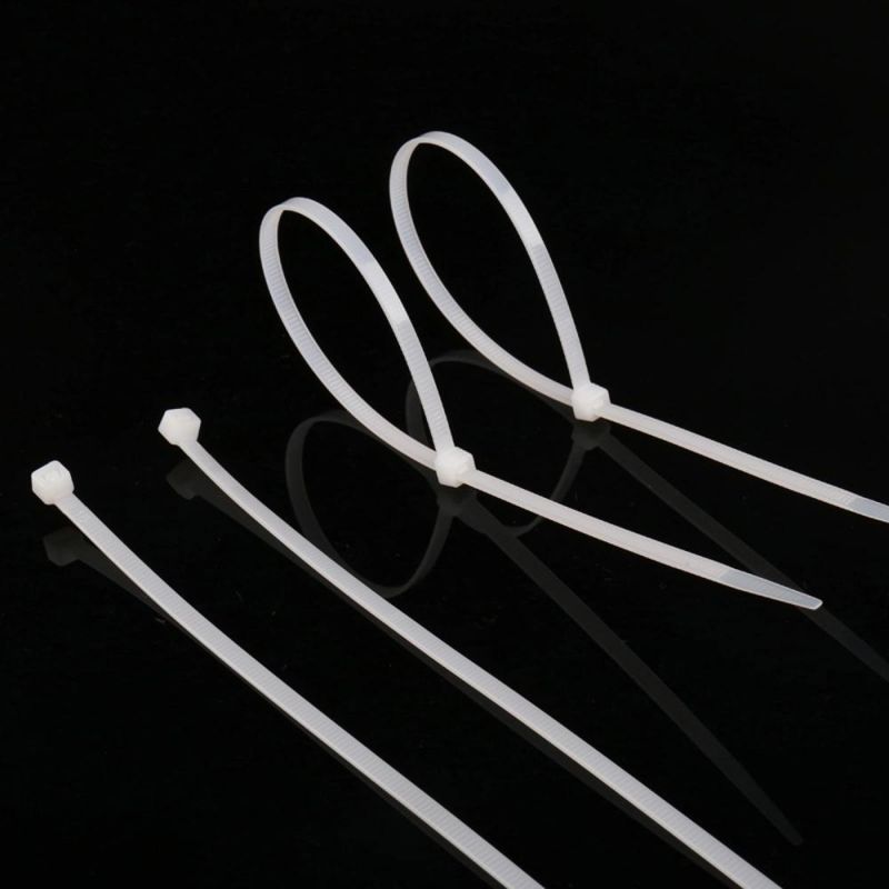 Best Factory Price Nylon66 Cable Tie Black 8" Inch Electrical Nylon Strap Cable Ties Self-Locking Zip Ties White in Stock