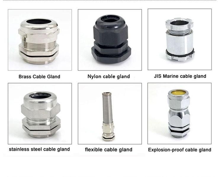Metrial Brass Double-Locked Cable Gland Metal Cord Grips Waterproof IP68