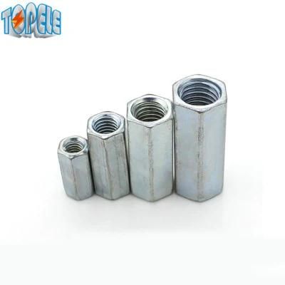 Steel Threaded Hex Rod Coupling Nuts