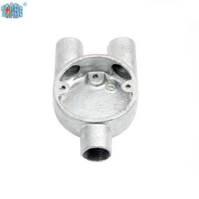 BS 4568 Standard High Quality Cast Iron Electrical Conduit Boxes Branch Three Way Type