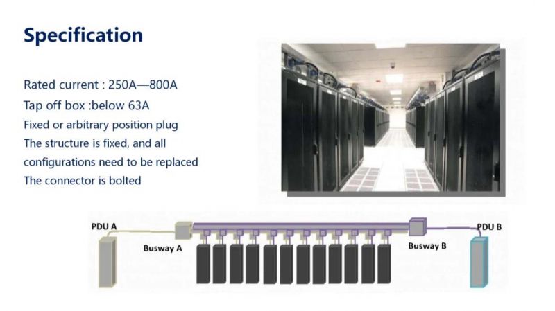 PRO S 800A Track Busduct Data Center