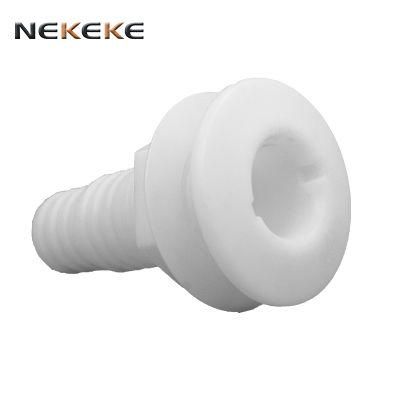 Marine Boat Parts White Nylon Thru Hull Plastic Pipe Fittings