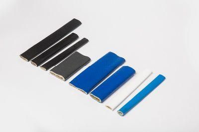 High Temperature Resistant Silicone Coated Blue Fiberglass Fire Sleeve