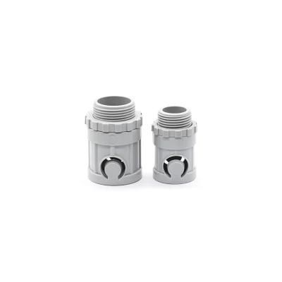 Custom Color and Sizes Plastic Electrical Conduit Fittings Male Adapter