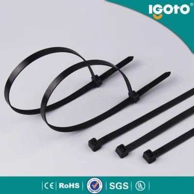 22inch Self Locking Plastic Ties Black Nylon Cable Ties 120 Lbs, Outdoor Indoor Purpose