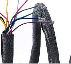 Self-Closing, Open Tubular Shape Pet Monofilament and Multifilament Fibre Knitted Hose Protection for Automotive