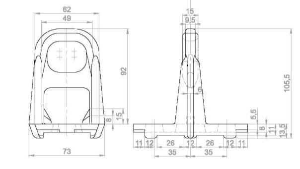 Cable Parts with Aluminium Compfort of Anchoring/Cam1500