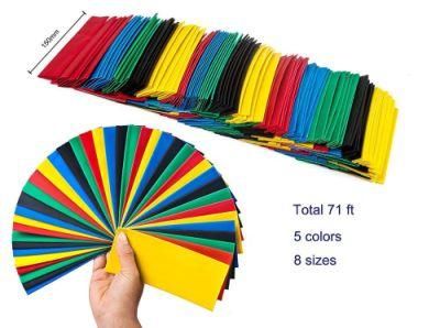 40 Size Colorful 2: 1 Polyolefin Heat Shrink Tubing Tube Sleeve Wrap Wire Set