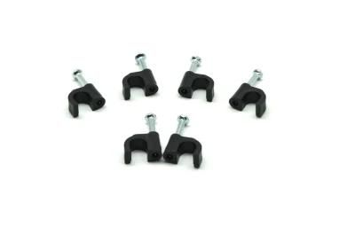 Cable Clips with Steel Nails 6mm-12mm Wire Holders and Tacks 100 Per Size