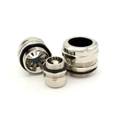 EMC Brass Cable Gland with TPV Sealing Ring - Metric Type