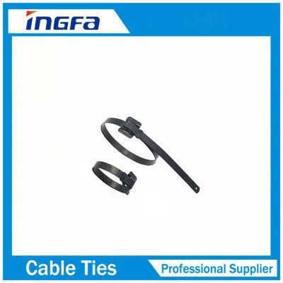 New Process Stainless Steel Plastic Coated Cable Tie-Releasable Type