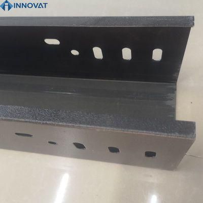 Customized Channel Cable Trays Straight Galvanised Ventilated Galvanized Electrical Cable Trays 25*100mm