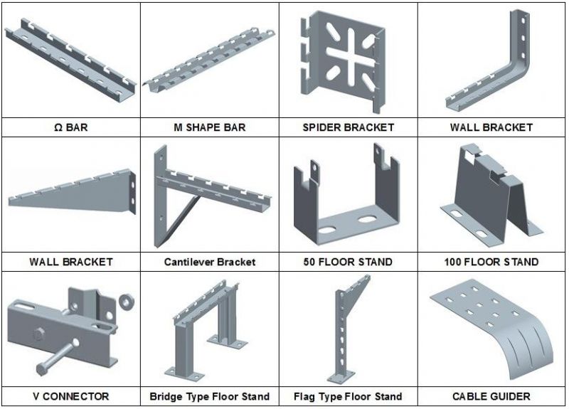 Square Accessories for Wire Mesh Cable Tray with CE