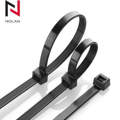 Promotion Black Plastic Nylon Cable Tie Cable Tidy