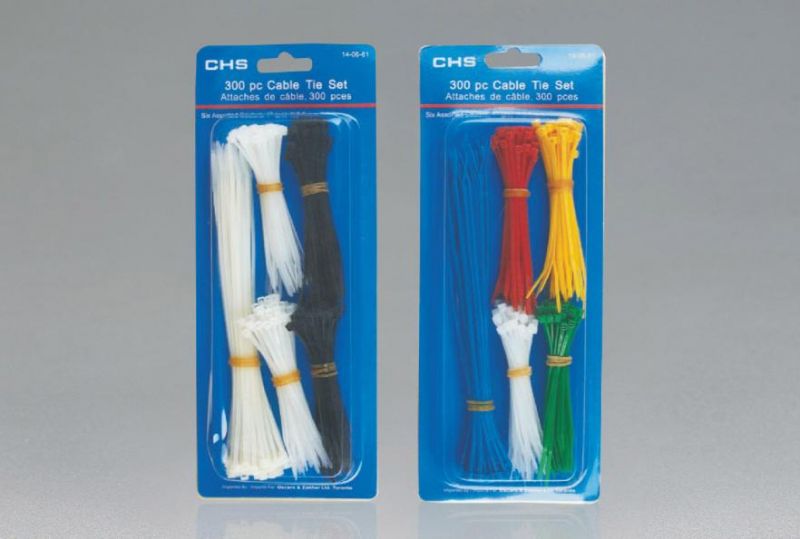 White Nylon Cable Tie 100 Pieces Per Bag with Head Card