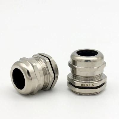 M30*1.5 Brass with Nickel Plated Cable Gland 18-25mm IP68
