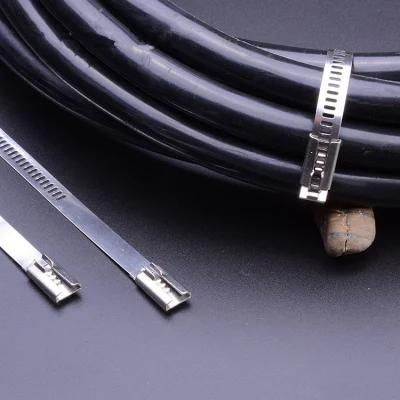 High Precision Self Locking Cable Tie PVC Coated Stainless Steel Type