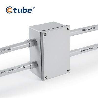 IP67 Grey PVC Electrical Waterproof Adaptable 108*108*50mm Plastic Junction Box