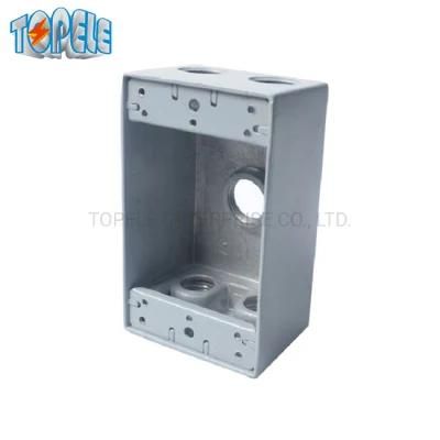 Waterproof Electrical Boxes Outdoor 1 Gang Aluminum Die Cast Junction Box 3 Hole 4 Hole 5 Hole