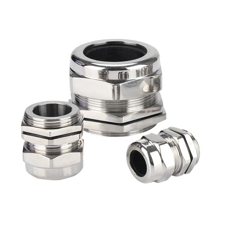 Professional Factory of Waterproof Pg Thread Stainless Steel Cable Glands Connector IP68