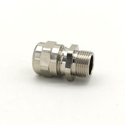 ISO9000 Brass Cable Gland Longer Thread Type Waterproof Metal Cable Gland