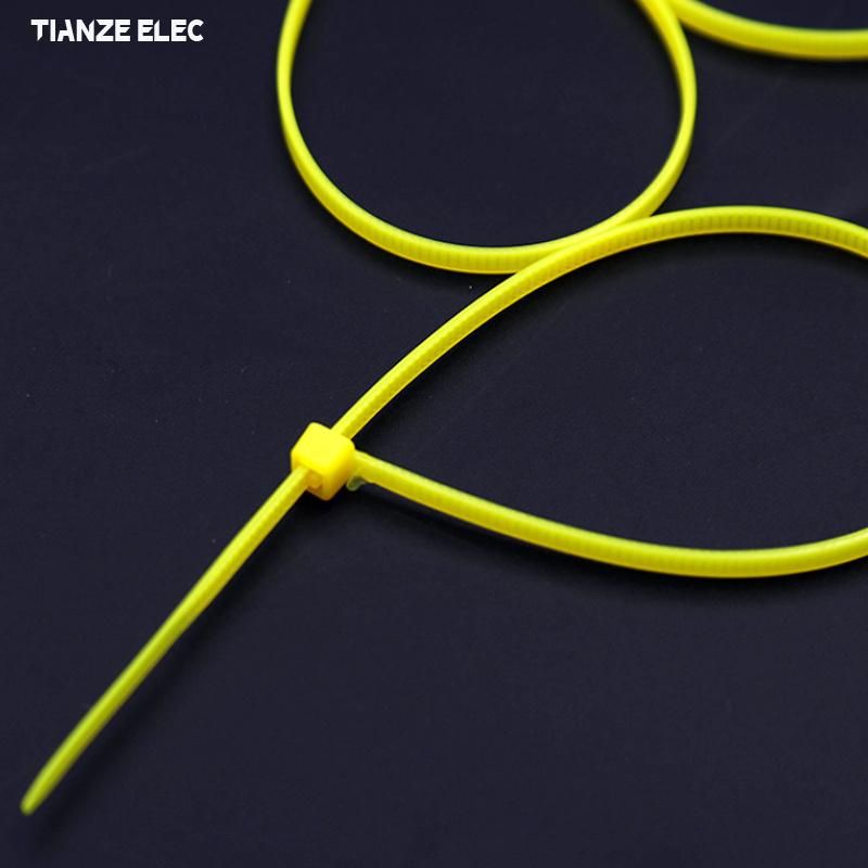 2.5X200mm 8inches Yellow UV-Anti Self-Locking Nylon Cable Ties