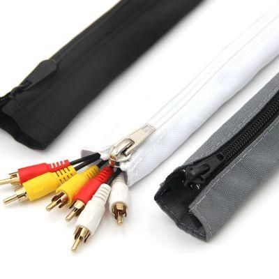 Eco Friendly Zipper Polyester Multifilament Zipper Cable Sleeve Braided Winding Wrap