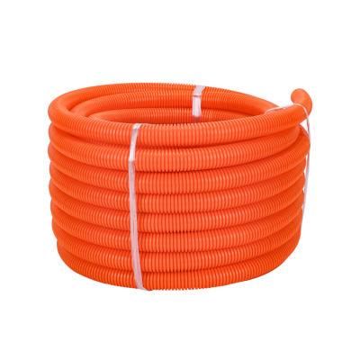 AS/NZS 2053 Heavy Duty Orange Plastic PVC Corrugated Conduit Pipe