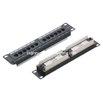 10 Inch 12 Port Prack-Mounted Patch Panel