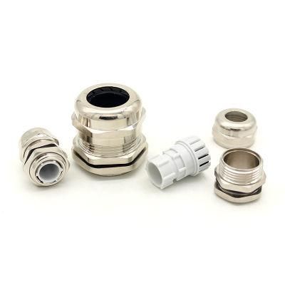 Pg9 Through Straight Brass Metal Pg Cable Glan with IP68