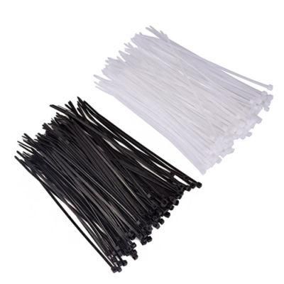 100 Pieces High Quality 4.8*200 mm Nylon Black White Cable Ties 94V-2 C