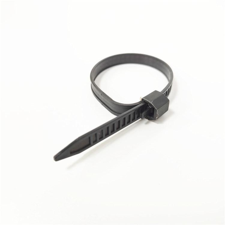 200mm 250mm Black Releaseable Nylon Cable Ties for Wires