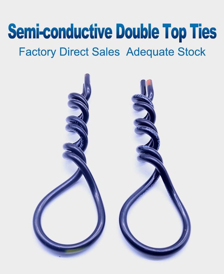 Cable Ties Semi-Conductive Plastic Double Line Ties / Top Ties