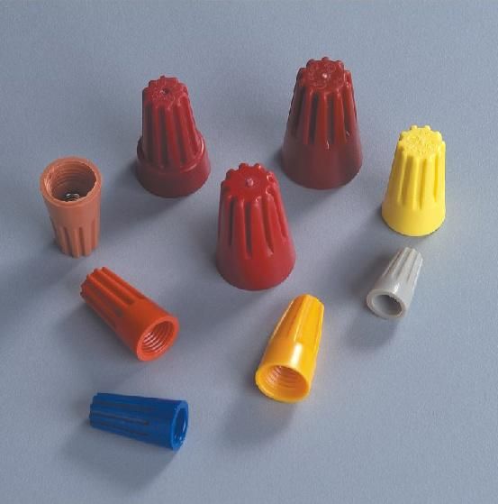 PVC Electrical Spiral End Connector with Screw with CE P74 Yellow