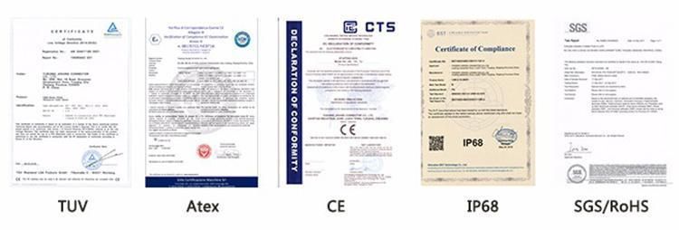 M16 Size IP68 CE Cable Gland Ss 304 Metric Thread Types Glands