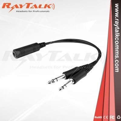 CB-02 Helicopter to Ga General Aircraft Headset Cable