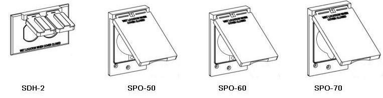 One Gang Weatherproof Box Device Cover