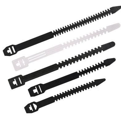 PP/PE Fishbone Tie Cable Tie Plastic Wire Zip Ties Self-Locking Releasable Cable Accessories Factory