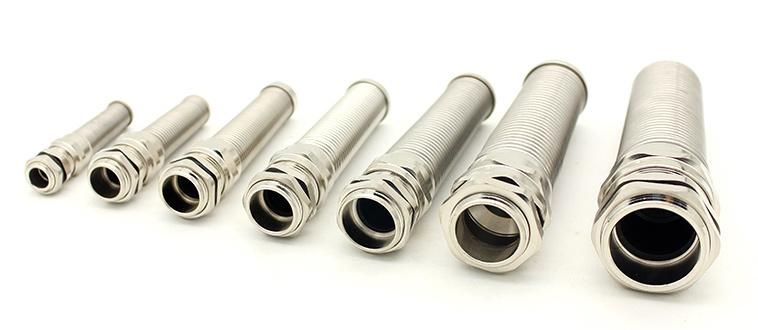 Metal Pg7 Waterproof Cord Grips Nickel Plated Brass Cable Gland