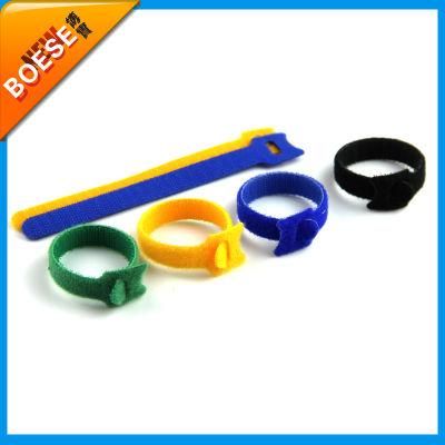 Colorful Flexible Automatic Reusable Carry Self Hook Loop Cable Tie