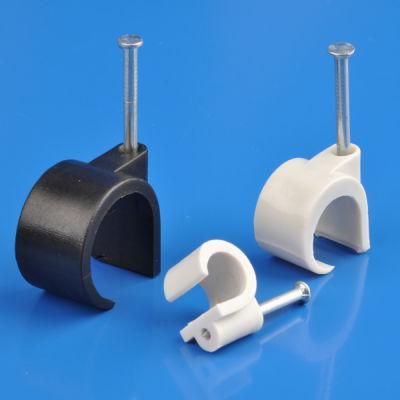 Square Circle Nylon Cable Clips Auto Clips Electric Cable Clamps Cable Cleat
