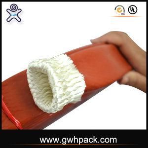 Silicone Coated Fire-Protective Fiberglass Sleeve for Hydraulic Fluid Power