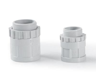 Conduit Accessories Fittings PVC Male Adapter with Lock Nut