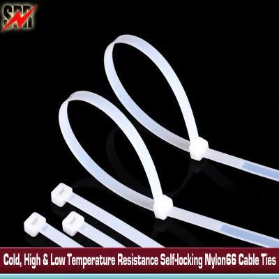 Cold, High &amp; Low Temperature Resistance Self-locking Nylon66 Cable Ties