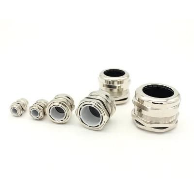 M30*2 Customization Metallic Color Waterproof Brass Cable Gland Through Type