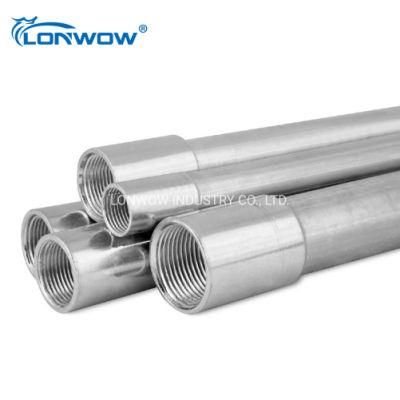 Steel Material and Silver Corlor IMC Conduit with Galvanized Surface