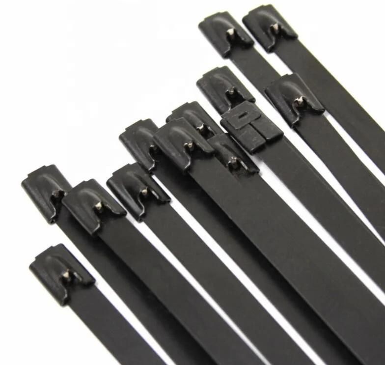 Chinese Manufacture Self Lock Epoxy Fully-Coated Stainless Steel Cable Ties