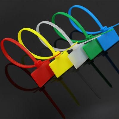 Wraps Nylon Write on Label Tag Security Plastic Seal Cable Tie with Label Strap Marker Nylon PA66 Binder Cable Zip Tie