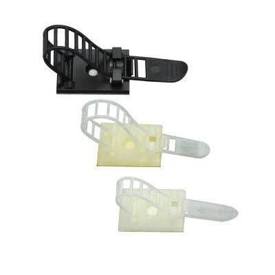 Plastic Self Adhesive Wire Accessories Nylon Cable Clamp Wire Fixingholder Cable Tie Fastener